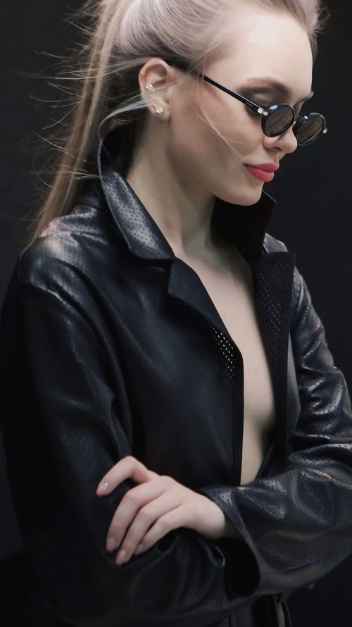 Leather Trench Coat
